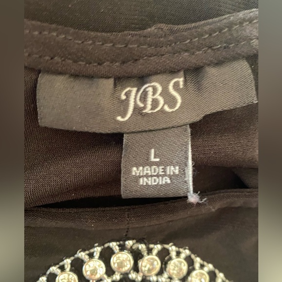 JBS 🖤BLACK🖤 EMBELLISHED COLD-SHOULDER COCKTAIL DRESS SIZE LARGE 🌟EUC🌟 - Picture 12 of 15